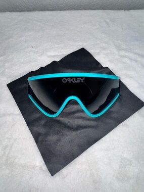 Oakley Black Lens Goggles with Teal Trim